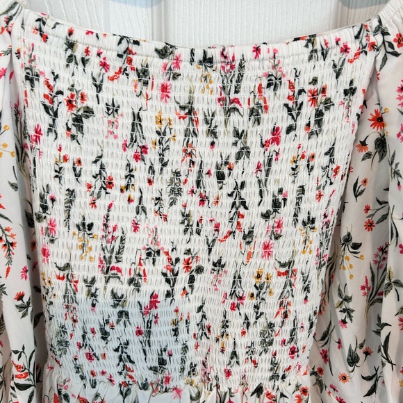 Old Navy Cream Maxi Dress with Orange, Yellow & Green Floral Print.  Size M - Picture 6 of 9